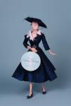 Horsman - Urban Vita - Urban Viintage - Miracle Mile Outfit - Doll not included - (Hat is made of navy silk flower petal) - Outfit